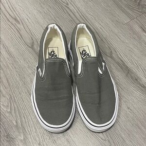 Vans Charcoal Slip-On Shoes